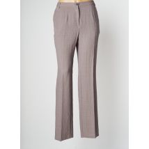 TELMAIL - Pantalon droit marron en viscose - Femme - Taille 42 - Modz