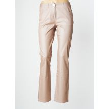 UN POINT C EST TOUT - Pantalon slim marron en coton - Femme - Taille 38 - Modz