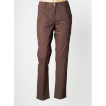 EL INTERNATIONALE - Pantalon chino marron en coton - Femme - Taille 40 - Modz