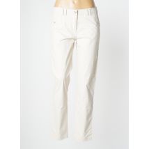 EL INTERNATIONALE - Pantalon chino beige en coton - Femme - Taille 38 - Modz