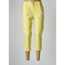 PAUSE CAFE - Pantacourt jaune en coton - Femme - Taille 42 - Modz
