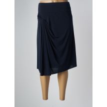 EVALINKA - Jupe mi-longue bleu en polyester - Femme - Taille 40 - Modz