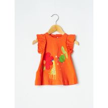 MAYORAL - Robe mi-longue orange en coton - Fille - Taille TU - Modz