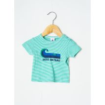 PETIT BATEAU - T-shirt vert en coton - Garçon - Taille TU - Modz