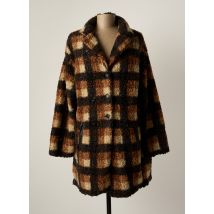 SEE THE MOON - Manteau long marron en polyester - Femme - Taille 42 - Modz