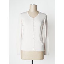 MONTAGUT - Gilet manches longues beige en laine - Femme - Taille 38 - Modz