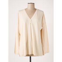 MONTAGUT - Pull beige en merinos - Femme - Taille 38 - Modz