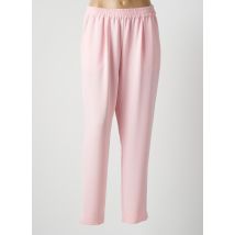 WEILL - Pantalon droit rose en polyester - Femme - Taille 38 - Modz
