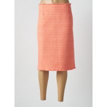 WEILL - Jupe mi-longue orange en coton - Femme - Taille 48 - Modz