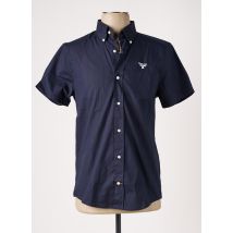 BARBOUR - Chemise manches courtes bleu en coton - Homme - Taille S - Modz