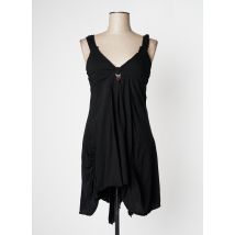 HIGH - Robe mi-longue noir en coton - Femme - Taille 40 - Modz