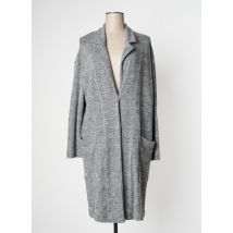 MANILA GRACE - Manteau long gris en laine - Femme - Taille 38 - Modz