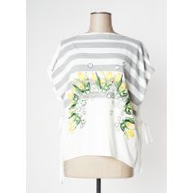 HIGH - Pull blanc en coton - Femme - Taille 38 - Modz