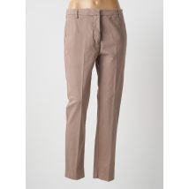 MANILA - Pantalon droit beige en coton - Femme - Taille 38 - Modz