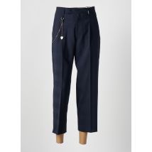 HICH USE - Pantalon 7/8 bleu en laine - Femme - Taille 42 - Modz