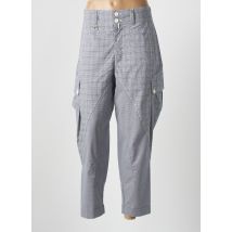 HICH USE - Pantalon cargo gris en coton - Femme - Taille 38 - Modz