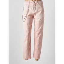 HIGH - Jeans coupe droite rose en coton - Femme - Taille 42 - Modz