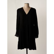 GARANCE - Robe mi-longue noir en lin - Femme - Taille 36 - Modz