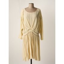 LOUIZON - Robe mi-longue beige en viscose - Femme - Taille 42 - Modz