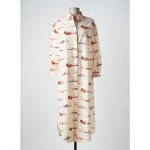 TINSELS - Robe mi-longue beige en coton - Femme - Taille 40 - Modz