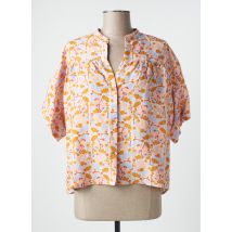 TINSELS - Chemisier orange en ramie - Femme - Taille 40 - Modz