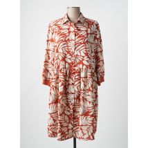 IT HIPPIE - Robe mi-longue orange en polyester - Femme - Taille 40 - Modz
