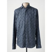 FIL NOIR - Chemise manches longues bleu en coton - Homme - Taille M - Modz