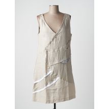 ELISA CAVALETTI - Robe mi-longue beige en lin - Femme - Taille 40 - Modz