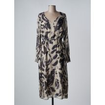 KAFFE - Robe mi-longue gris en polyester - Femme - Taille 36 - Modz