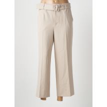 KAFFE - Pantalon 7/8 beige en polyester - Femme - Taille 38 - Modz