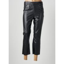 KAFFE - Pantalon 7/8 noir en polyurethane - Femme - Taille 38 - Modz