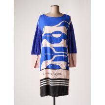 ELISA CAVALETTI - Robe mi-longue bleu en viscose - Femme - Taille 38 - Modz