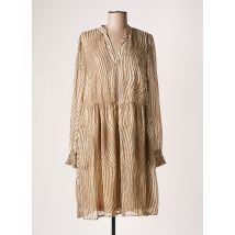 KAFFE - Robe mi-longue beige en polyester - Femme - Taille 36 - Modz