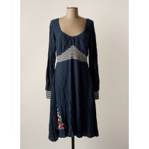 BLUTSGESCHWISTER - Robe mi-longue bleu en viscose - Femme - Taille 40 - Modz