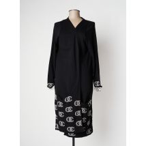 SOPHIA CURVY - Gilet manches longues noir en acrylique - Femme - Taille 46 - Modz