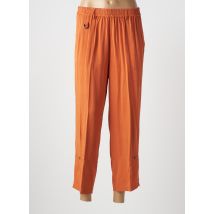 FRED SABATIER - Pantalon 7/8 orange en tencel - Femme - Taille 60 - Modz
