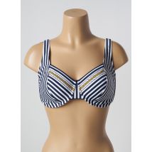 LIDEA - Haut de maillot de bain bleu en polyamide - Femme - Taille 90F - Modz