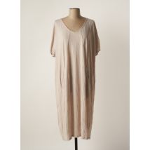 VETONO - Robe mi-longue beige en polyester - Femme - Taille 40 - Modz