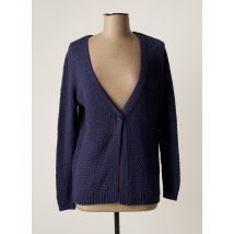 TINTA STYLE - Gilet manches longues bleu en acrylique - Femme - Taille 36 - Modz