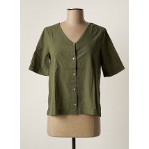 SAINT JAMES - Chemisier vert en coton - Femme - Taille 36 - Modz