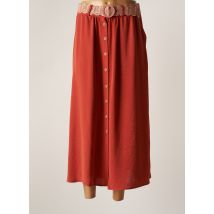 TINTA STYLE - Jupe longue orange en polyester - Femme - Taille 40 - Modz