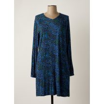 AGATHE & LOUISE - Robe mi-longue bleu en viscose - Femme - Taille 38 - Modz
