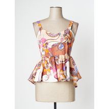 GAUDI - Top orange en coton - Femme - Taille 36 - Modz