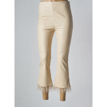 RINASCIMENTO - Pantalon 7/8 beige en viscose - Femme - Taille 36 - Modz