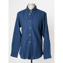 SELECTED - Chemise manches longues bleu en coton - Homme - Taille S - Modz