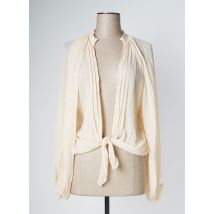 LOLA CASADEMUNT - Gilet cache-cœur beige en polyester - Femme - Taille 40 - Modz