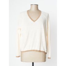 ORFEO - Pull beige en lin - Femme - Taille TU - Modz