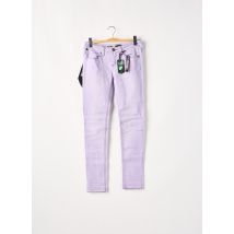 ONE GREEN ELEPHANT - Pantalon slim violet en coton - Femme - Taille 38 - Modz