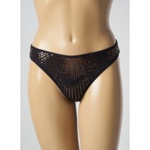 MARLIES DEKKERS - Tanga noir en polyamide - Femme - Taille 38 - Modz