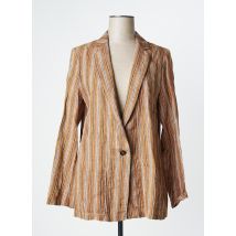 DIEGA - Blazer marron en lin - Femme - Taille 38 - Modz